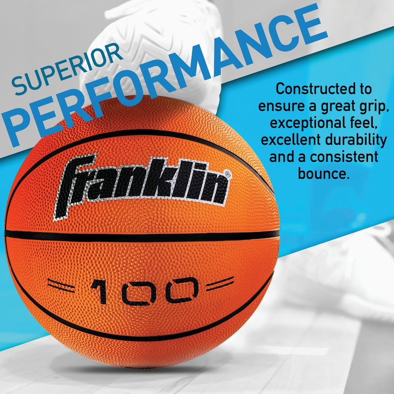 Franklin Grip-Rite Indoor/Outdoor Rubber Basketball, Official Size