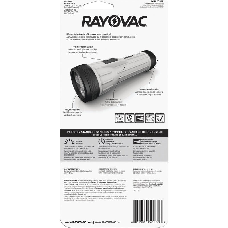 Rayovac Workhorse 20 Lm. 2D LED Flashlight