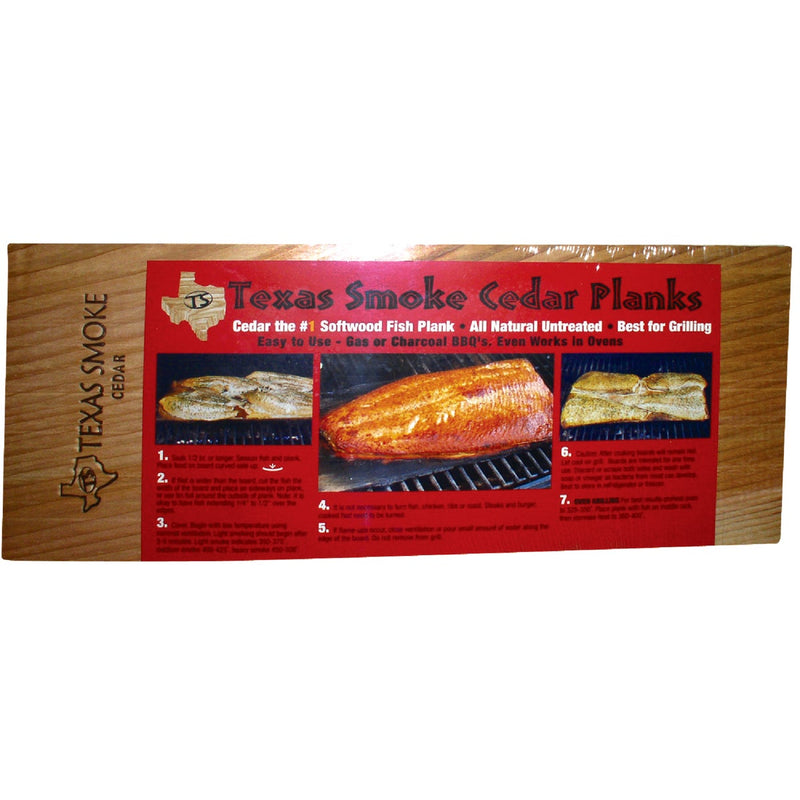 GrillPro 5-1/4 In. W. x 11-7/8 In. L. x 5/16 In. Thick Cedar Grilling Smoke Plank (2-Pack)