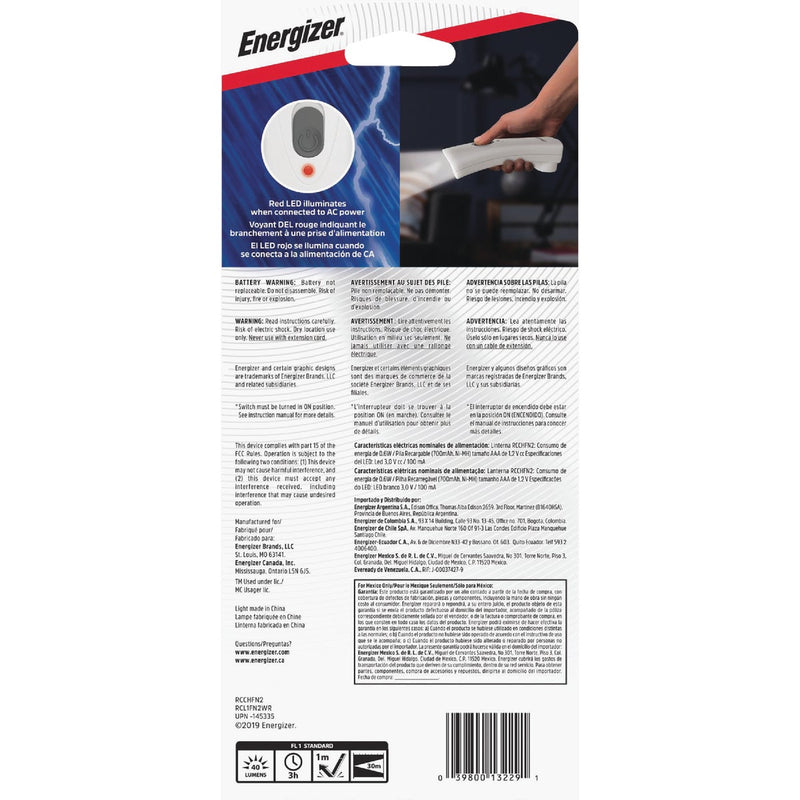 Energizer Weatheready LED Plastic Rechargeable Compact Flashlight