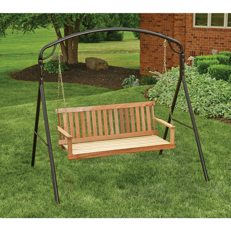 Jack Post Jennings 4 Ft. Natural Hardwood Swing with Chains