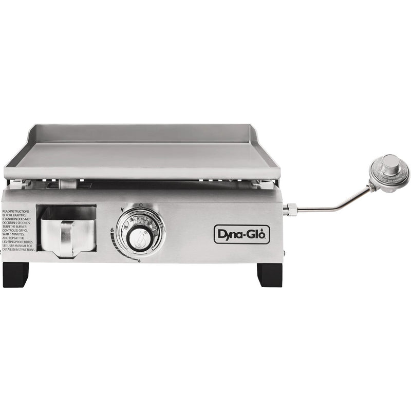 Dyna-Glo 1-Burner Stainless Steel 18,000 BTU 260 Sq. In. Outdoor LP Gas Griddle