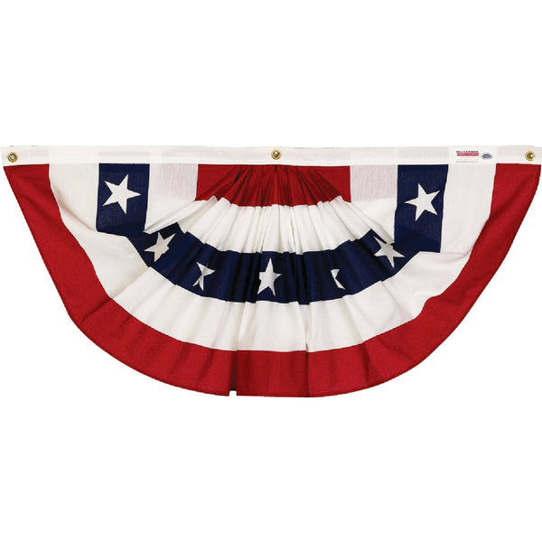 Valley Forge 3 Ft. W. x 6 Ft. L. Polycotton Fan Flag Bunting