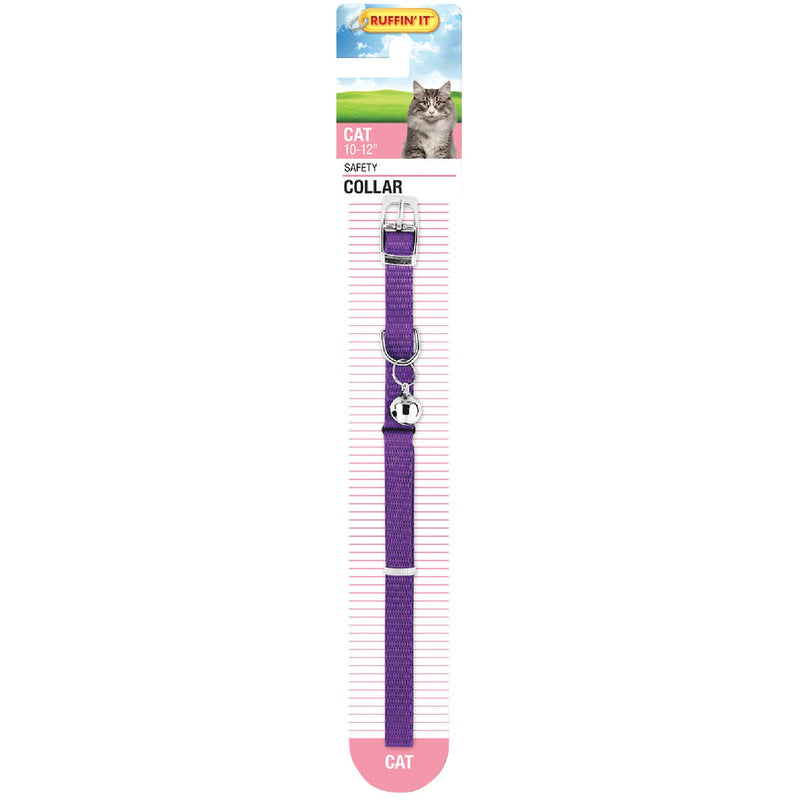 Lupine 1/2 In. Purple Adjustable Cat Collar with Bell