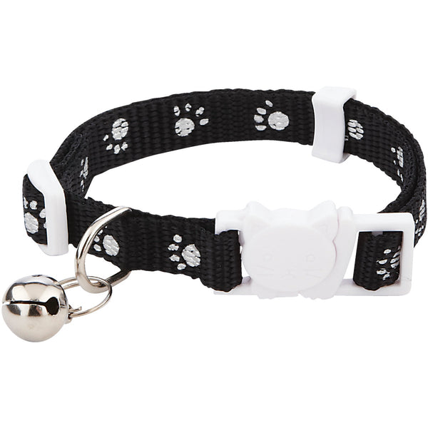 Lupine 1/2 In. Black Cat Collar with Bell