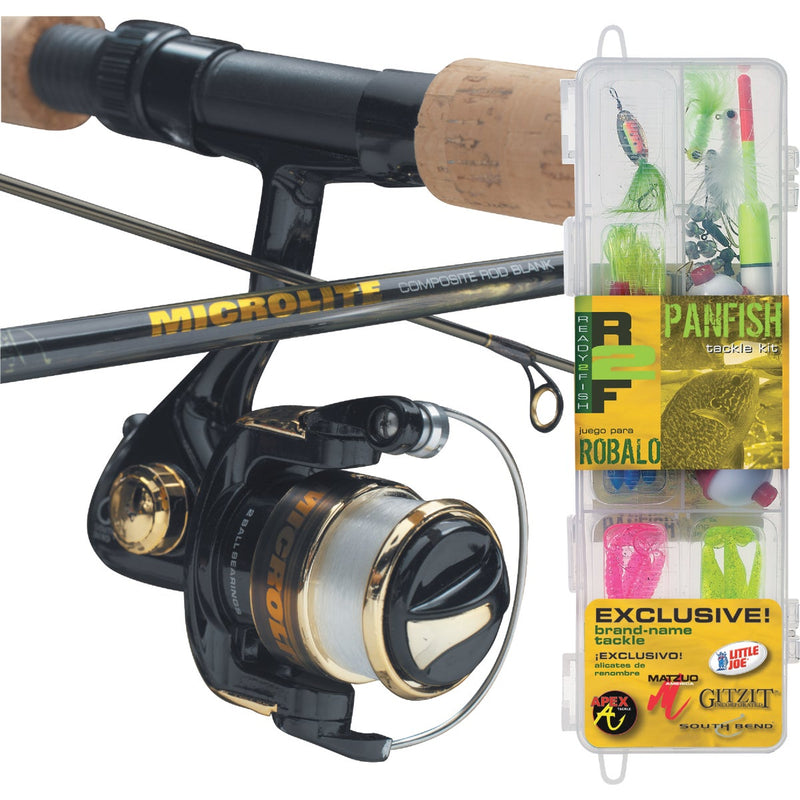 Ready 2 Fish Just Add Bait 5 Ft. 6 In. Telescopic Fiberglass Fishing Rod & Spinning Reel Combo