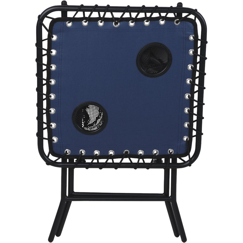 Outdoor Expressions Blue 18 In. Square Steel Folding Side Table