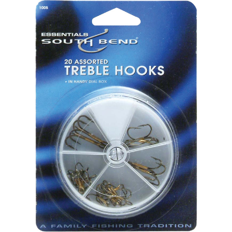 SouthBend Assorted Treble Fishing Hooks (20-Pack)