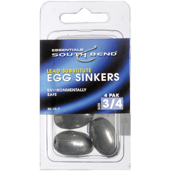 SouthBend Size 10 1/8 Oz. Lead-Free Egg Sinker (4-Pack)