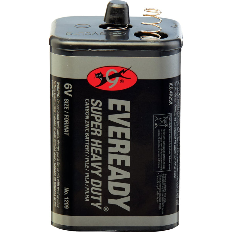 Eveready Super Heavy-Duty 6V Spring Terminal Carbon Zinc Lantern Battery