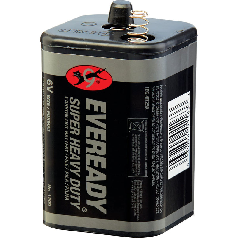 Eveready Super Heavy-Duty 6V Spring Terminal Carbon Zinc Lantern Battery