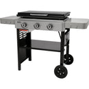 Weber 28 In. 3-Burner Propane Gas Griddle Flat Top Grill, Black