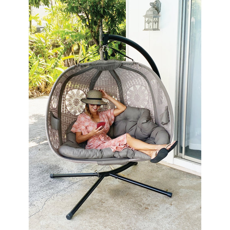 Flowerhouse Dream Catcher Sand Hanging Patio Loveseat