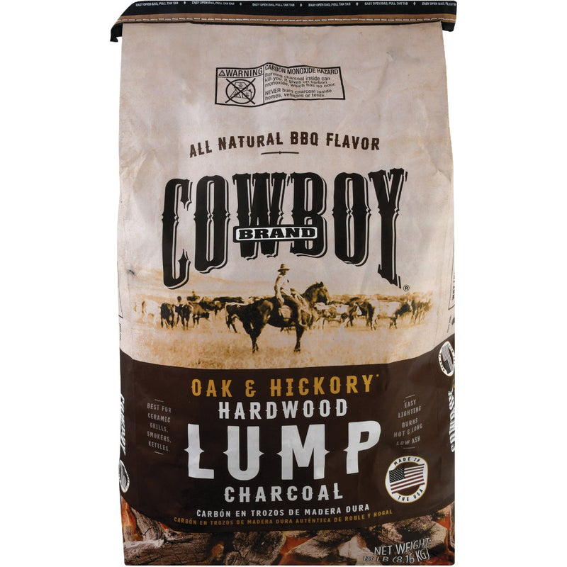 Cowboy 18 Lb. Hardwood Lump Charcoal