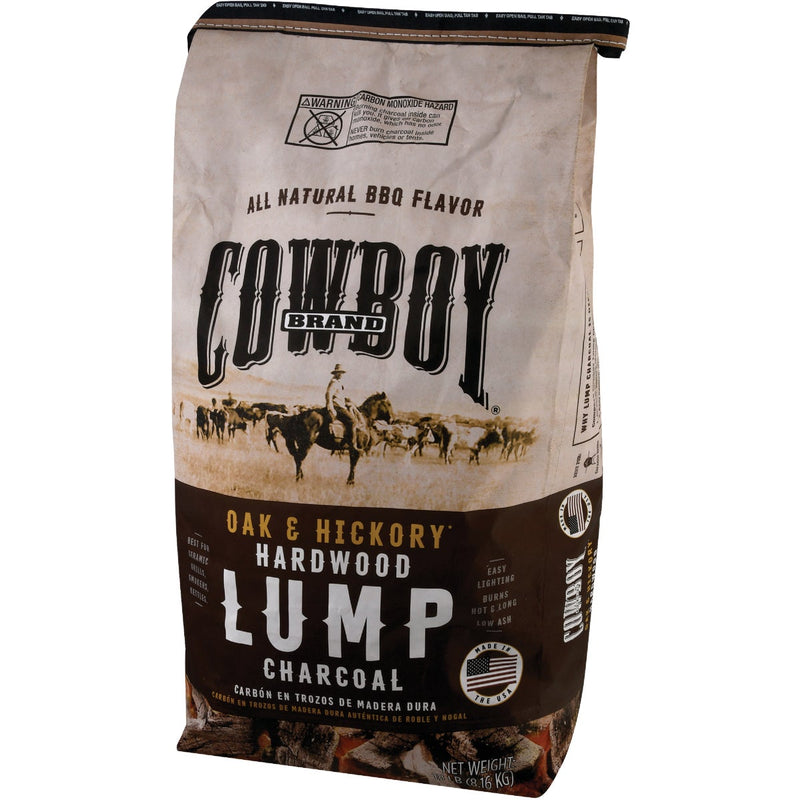 Cowboy 18 Lb. Hardwood Lump Charcoal