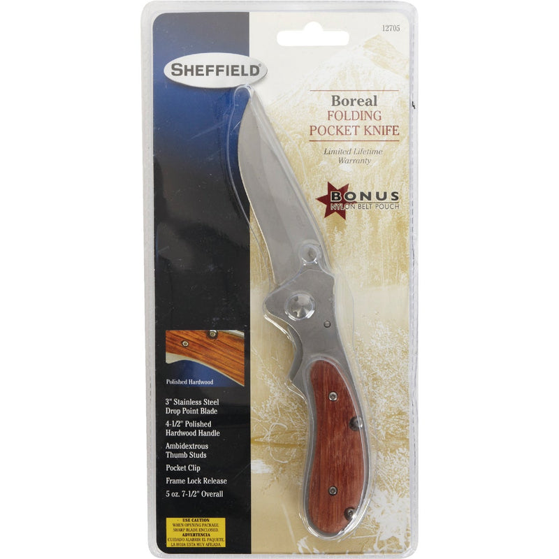 Sheffield Boreal Locking 3 In. Folding Knife