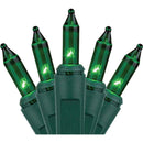 J Hofert Green 50-Bulb Mini Incandescent String Light Set with Green Wire