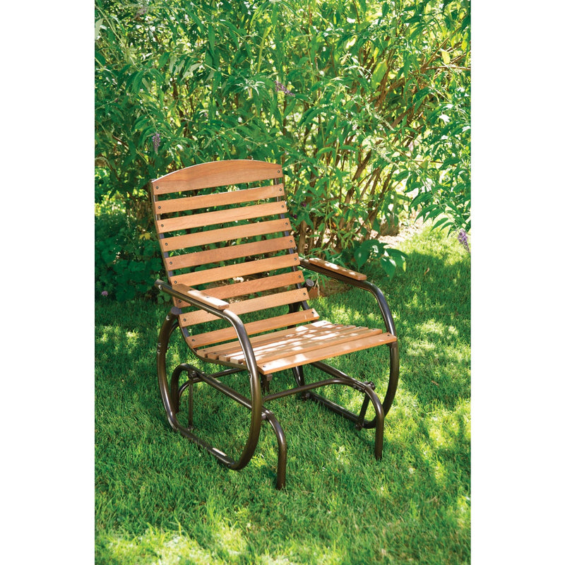 Jack Post Country Garden Taupe Hi-Back Glider Chair