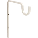 National 2646 9 In. Satin Nickel Steel Extended Wall Hook Plant Hanger