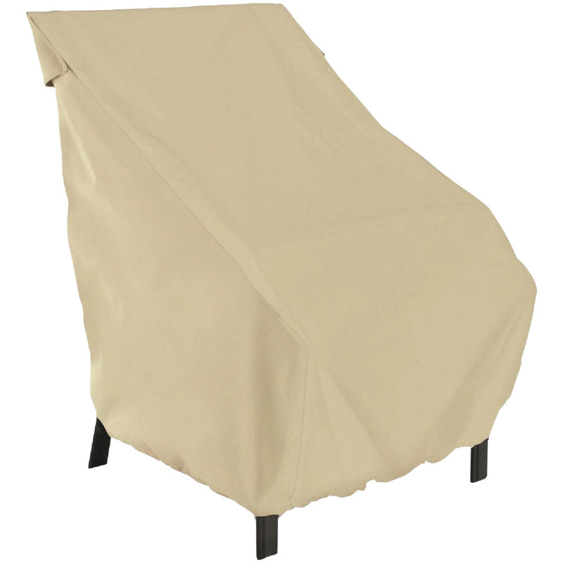 Classic Accessories 25 In. W. x 26 In. H. x 28.5 In. L. Tan Polyester/PVC Chair Cover