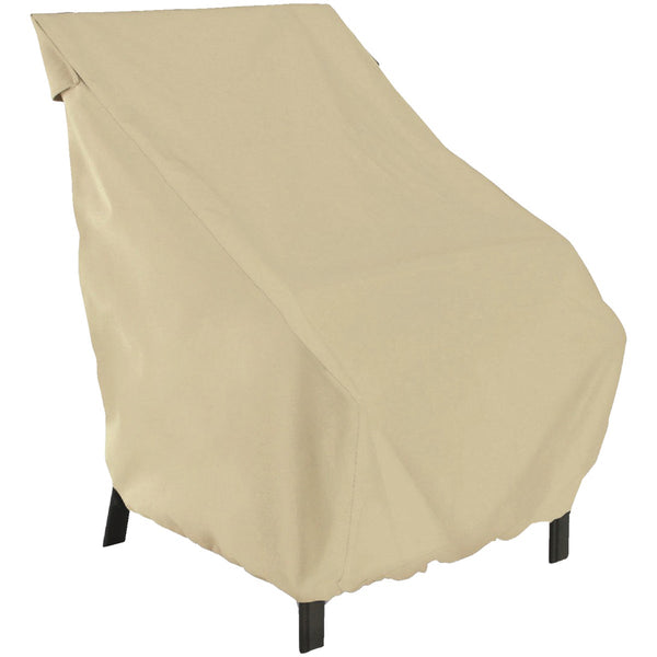 Classic Accessories 26 In. W. x 34 In. H. x 25 In. L. Tan Polyester/PVC Chair Cover