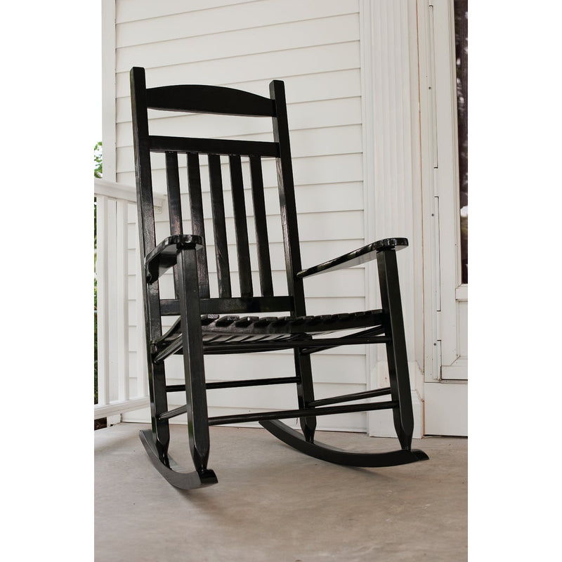 Knollwood Black Wood Mission Rocking Chair