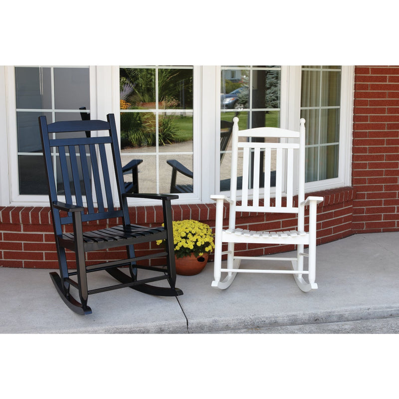 Knollwood Black Wood Mission Rocking Chair