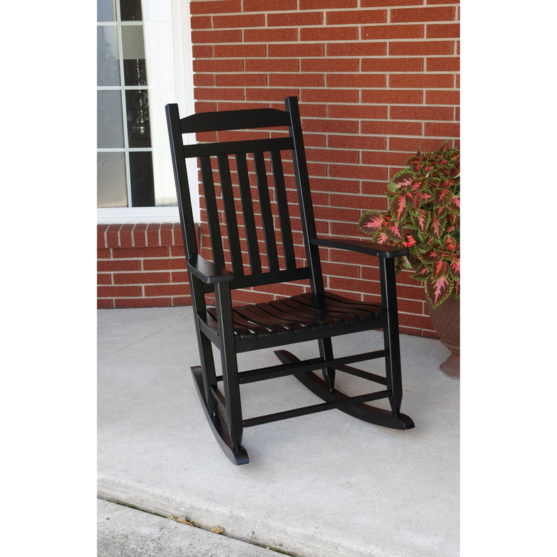 Knollwood Black Wood Mission Rocking Chair