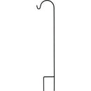 UrbanGarden 65 In. Matte Black Square Steel Shepherd Hook