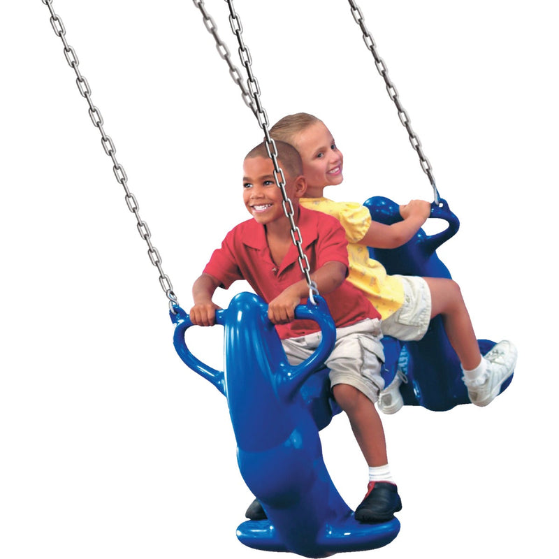 Swing N Slide Mega Rider Blue 2-Seat Glider Swing