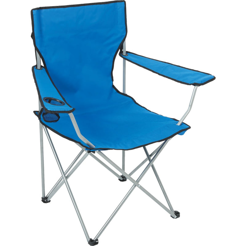 Outdoor Expressions Blue Polyester Folding Chair