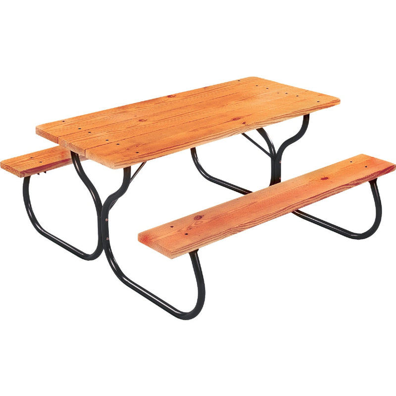 Jack Post Black Steel Picnic Table Frame Kit