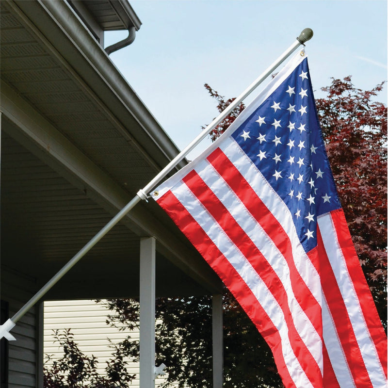 Valley Forge 3.5 Ft. x 5 Ft. Nylon American Flag & 6 Ft. Pole Kit