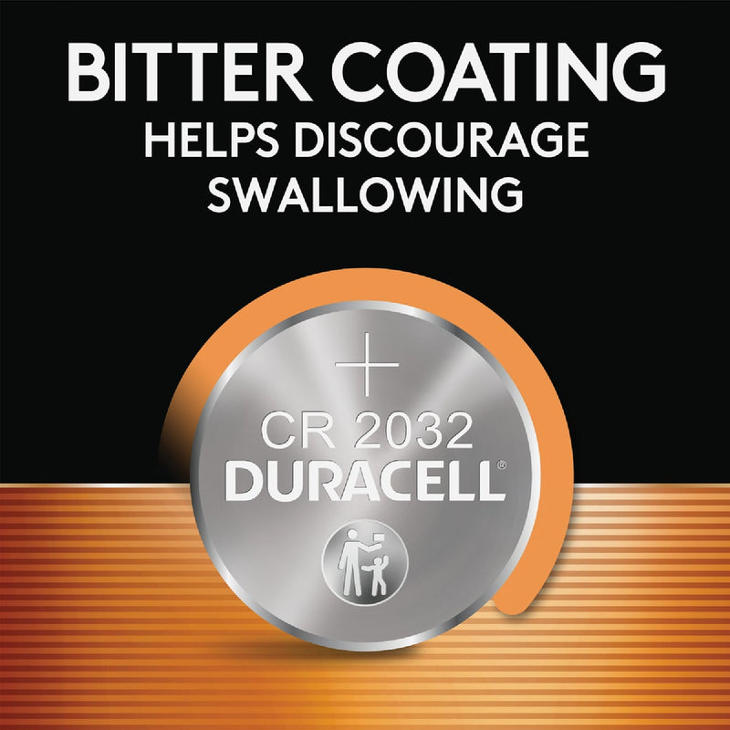 Duracell 2032 Lithium Coin Cell Battery (2-Pack)