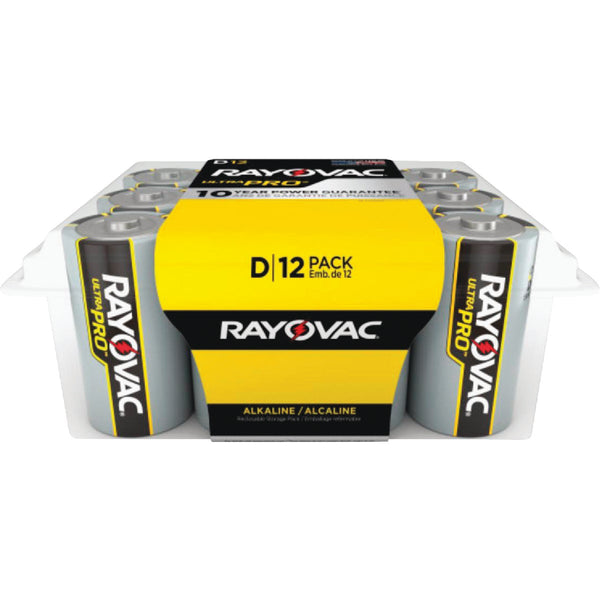 Rayovac UltraPro D Alkaline Battery (12-Pack)