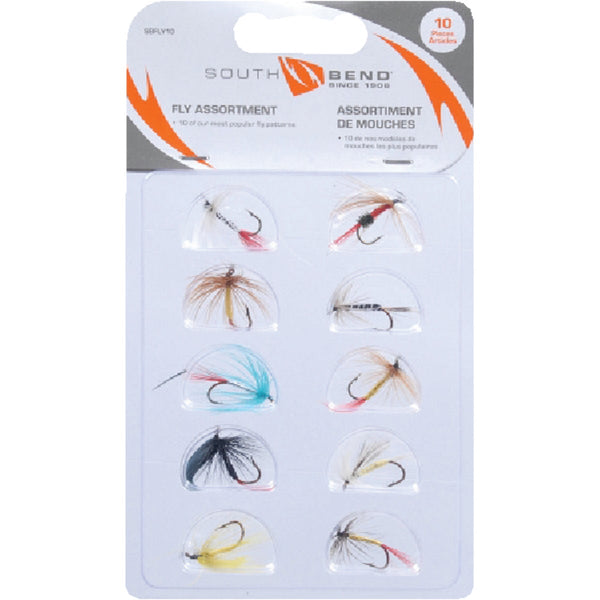 SouthBend Assorted Fishing Flies (10-Pack)