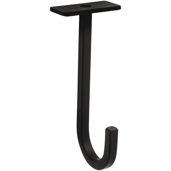 National 2647 5 In. Black Steel Long Ceiling Plant Hook