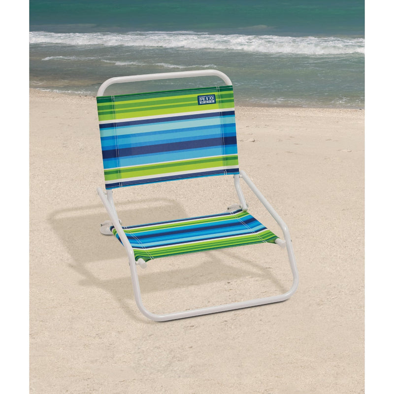 Rio Brands 1-Position Steel Folding Sand Chair