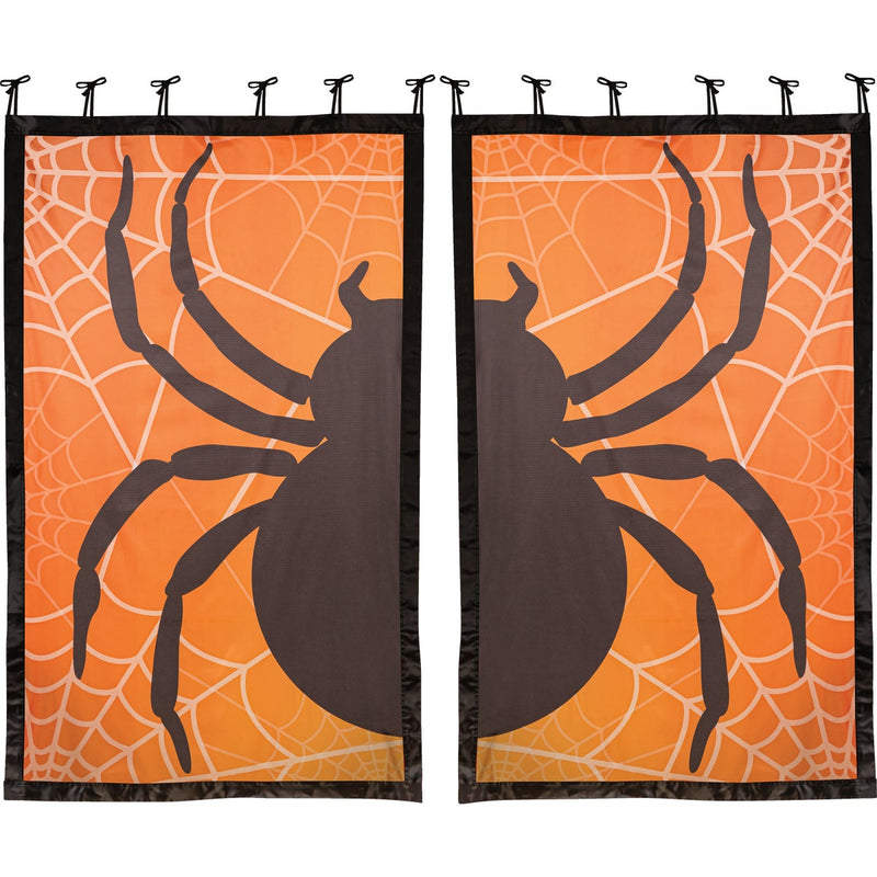 Evergreen Shadow Scapes Black Spider Window Shade (Set of 2)