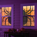 Evergreen Shadow Scapes Black Spider Window Shade (Set of 2)