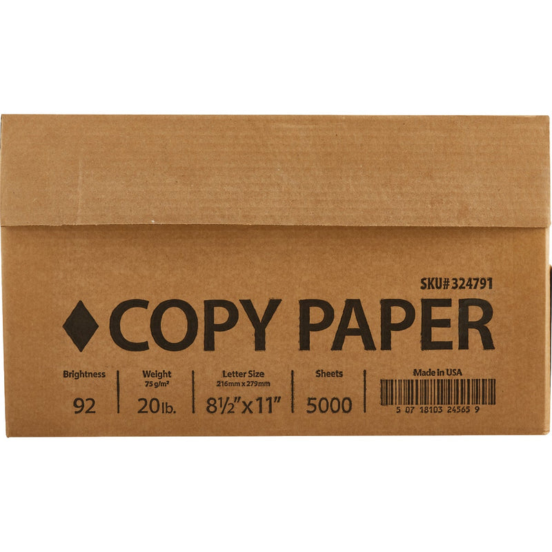 Staples 8.5 In. x 11 In. 20 Lb. White Copier Paper, 5000 Sheets