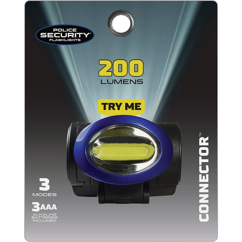 Police Security Connector 200 Lm. LED 3AAA Headlamp