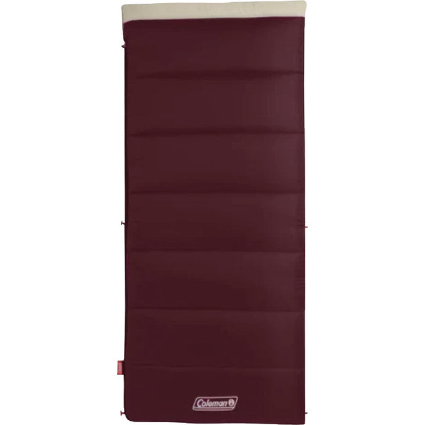 Coleman 50 Deg F 33 In. W. x 75 In. L. Red Adult Sleeping Bag