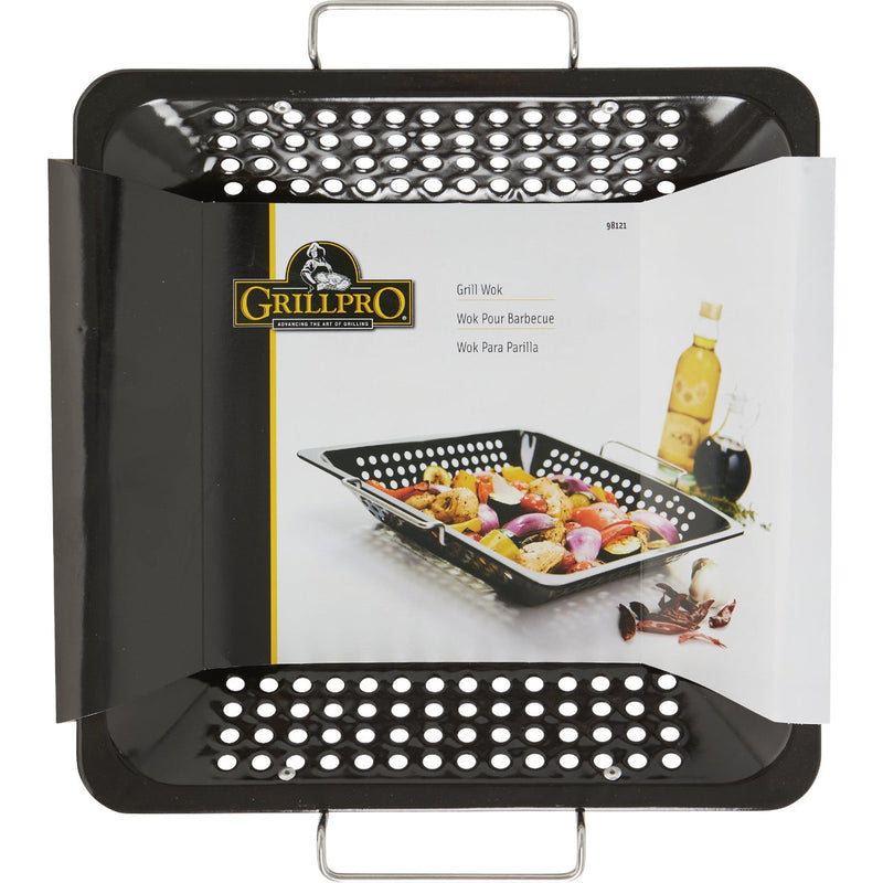 GrillPro 12 In. x 12 In. Non-Stick Gourmet Wok