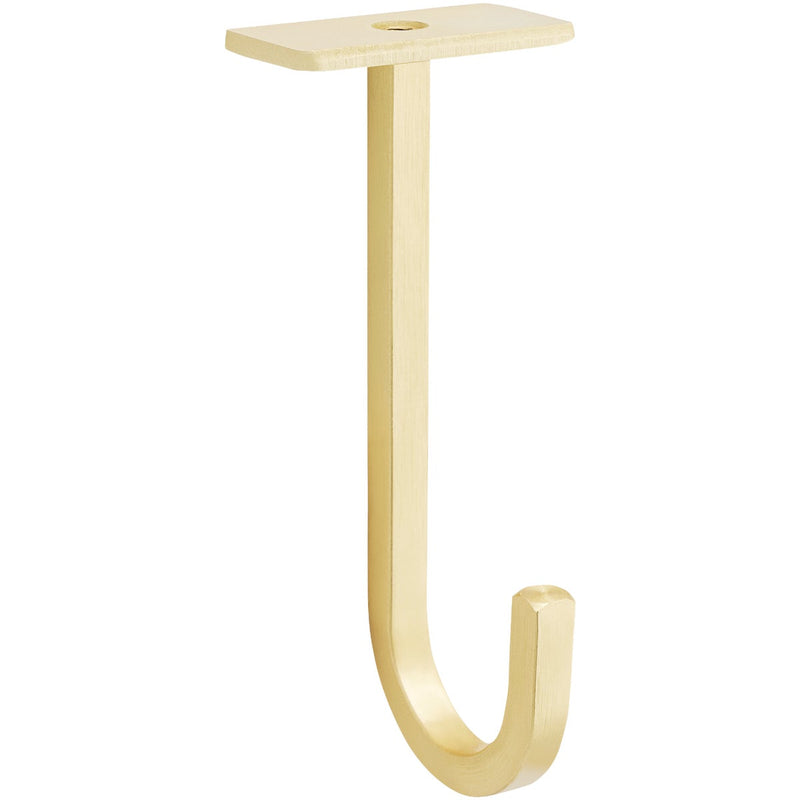 National 2647 5 In. Brushed Gold Steel Long Ceiling Plant Hook