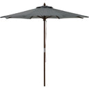 Outdoor Expressions 9 Ft. Pulley Gray Market Patio Umbrella with Chrome Plated Hardware