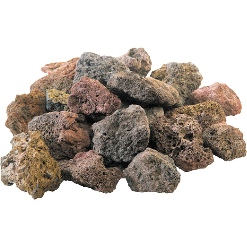 GrillPro 7 Lb. Assorted Color Lava Rock