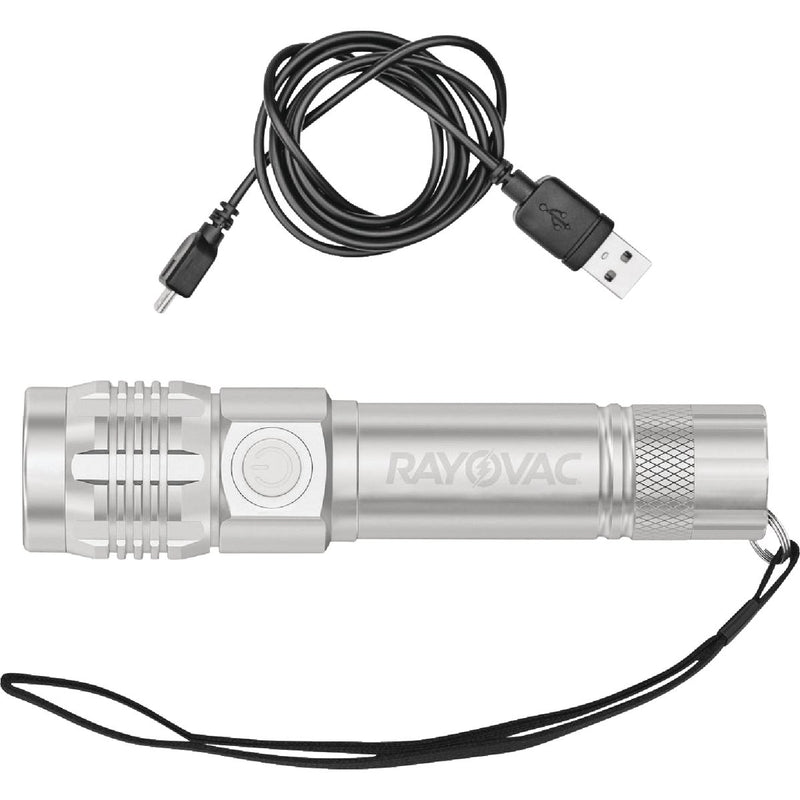 Rayovac LED Metal Rechargeable Flashlight