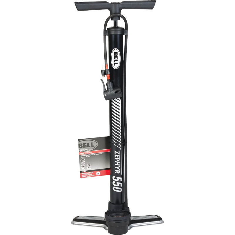 Bell Sports Schrader/Presta  Valve 100 PSI Bicycle Floor Pump with Gauge