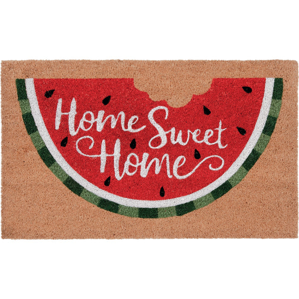 Natco Home 18 In. x 30 In. Coir Outdoor Doormat, Sweet Watermelon Bite